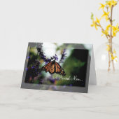 母の日のCard~の（昆虫）オオカバマダラ、モナーク カード (黄色い花)