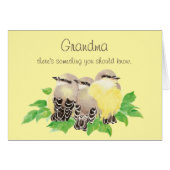 母の日はいつもおばあちゃん鳥に感謝 (正面横)