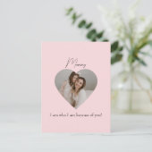 母の日はがき(ハート写真) ポストカード (スタンド正面)