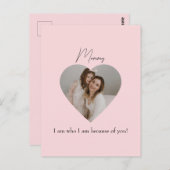 母の日はがき(ハート写真) ポストカード (正面/裏面)