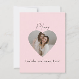 母の日はがき(ハート写真) ポストカード