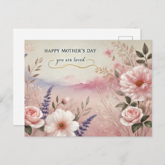 母の日はがき ポストカード (正面/裏面)