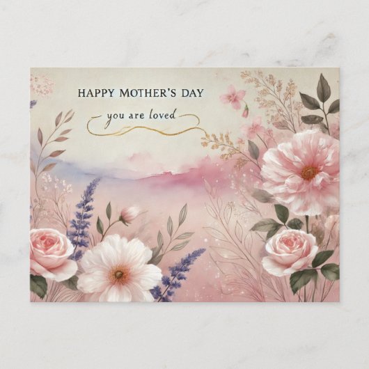 母の日はがき ポストカード (正面)