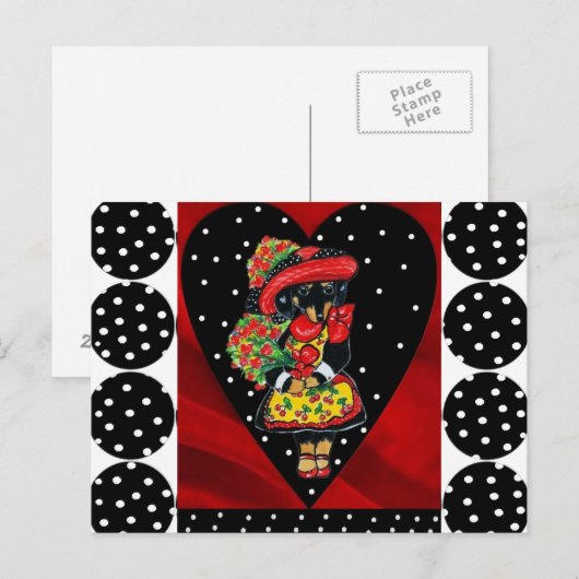 母の日はがき ポストカード (正面/裏面)