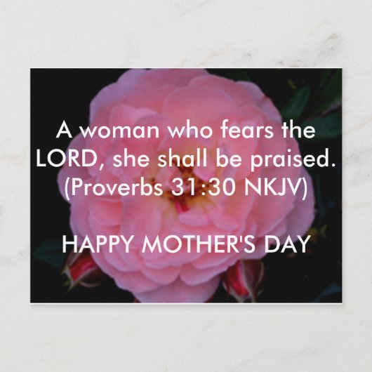 母の日はがき ポストカード (正面)