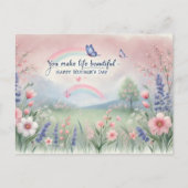 母の日はがき ポストカード (正面)