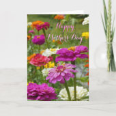 「母の日はジニアスで。」 グリーティングカード (正面)