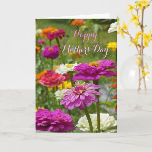 「母の日はジニアスで。」 グリーティングカード (黄色い花)