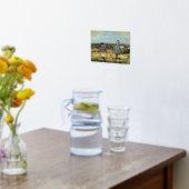 母の日は幸せだ。カスタマイズ今 箔ポスター (レイダウン (キッチン))