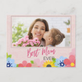 母の日は幸せ最高のでも ポストカード (正面)