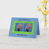 母の日は私たち両方のカードから カード (黄色い花)