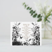 母の日は黒い虐待を願う ポストカード (スタンド正面)