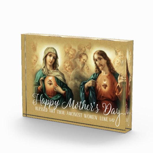 母の日は|聖母マリアのハートイエス・キリストの上にありました フォトブロック (右)