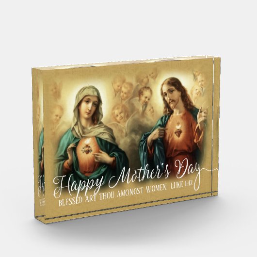 母の日は|聖母マリアのハートイエス・キリストの上にありました フォトブロック (左)