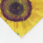 母の日ひまわりラブレター写真記念 フリースブランケット (角)