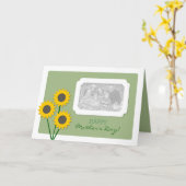 母の日ひまわり写真 カード (黄色い花)