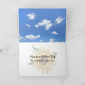 母の日ひまわり畑 カード (内部)