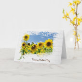 母の日ひまわり畑 カード (黄色い花)
