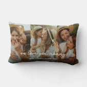 母の日への贈り物3 Photo 最高の Mom Ever ランバークッション (裏面)