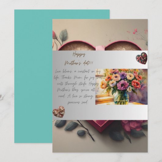 母の日への願い シーズンカード (正面/裏面)