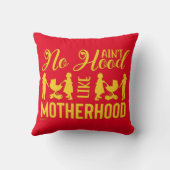 母の日ほどおもしろいのフードはない クッション (裏面)