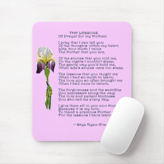 母の日または母の誕生日アイリス&詩 マウスパッド (マウス)