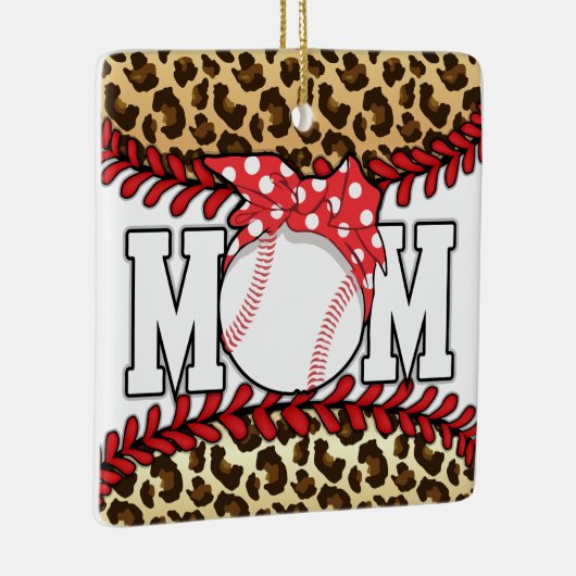 母の日めちゃくちゃな毛野球 セラミックオーナメント (右)