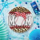 母の日めちゃくちゃな毛野球 ペーパープレート (パーティー)