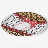 母の日めちゃくちゃな毛野球 ペーパープレート (アングル)