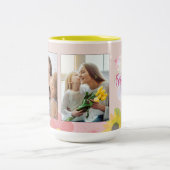 母の日よ最高の母 ツートーンマグカップ (中央)