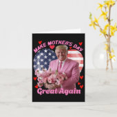 母の日を再素晴らしびおもしろい幸せにする カード (黄色い花)