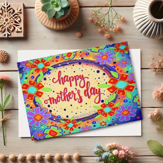 「母の日を幸せに」インスピレーション カード