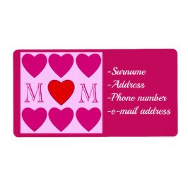 母の日を幸せに，パーソナライズ ラベル