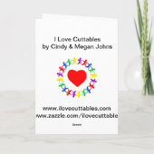 母の日を幸せに&レトロカラフル カード (裏面)