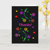 母の日を幸せに&レトロカラフル カード (黄色い花)