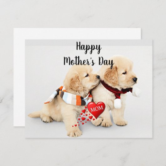 母の日を幸せに – 母を愛しなさい シーズンカード (正面/裏面)