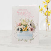 母の日を忘れる社会的ブーケ カード (黄色い花)