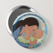 母の日を愛するボタン 缶バッジ (正面&裏面)