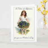 母の日を愛する印 – カード (黄色い花)