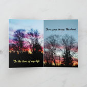 母の日を愛する妻のカード カード (内部)