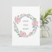 母の日を愛する母のフローラホリデーカード シーズンカード (スタンド正面)