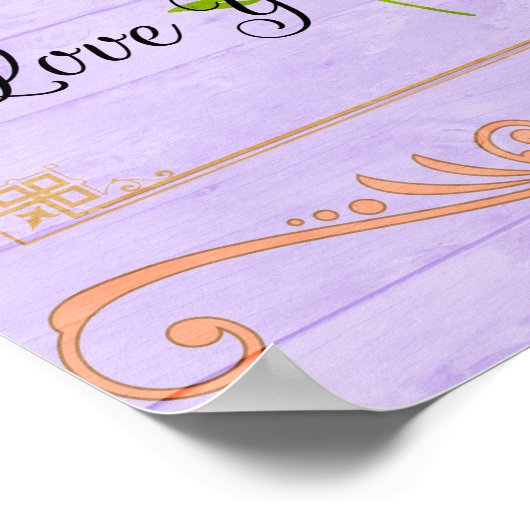 母の日を愛する母のポスター ポスター (角)