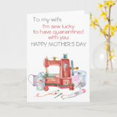 母の日を検疫してもらえて嬉しい カード (黄色い花)