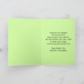 母の日を楽しむサルの母と子どものユーモア カード (内部)