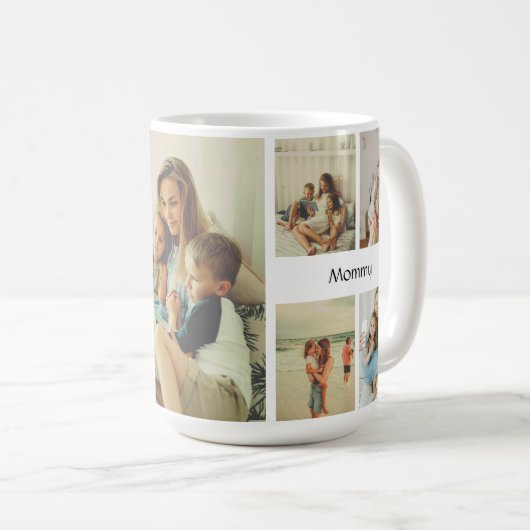 母の日を楽しむ – 母のためにパーソナライズされたマグカップ コーヒーマグカップ (正面右)