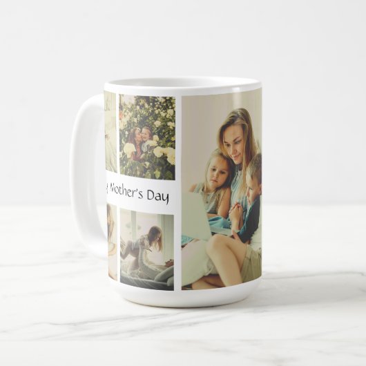 母の日を楽しむ – 母のためにパーソナライズされたマグカップ コーヒーマグカップ (正面左)