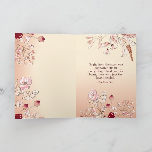 母の日を母に合わせる カード (内部)