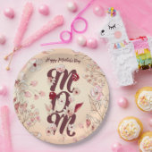 母の日を母に合わせる ペーパープレート (パーティー)