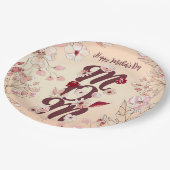 母の日を母に合わせる ペーパープレート (アングル)