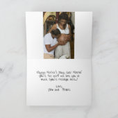 母の日を願い女と共に祝う シーズンカード (内部)